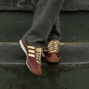adidas Brown and Cream Women's Sneakers
